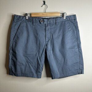 Ted Baker Golf Chino Shorts‎ Mens 38R Blue Patterned Summer Sportswear Smart
